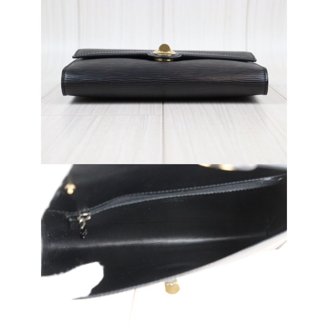 Rank AB｜ LV Epi Shoulder Bag Black｜24011903