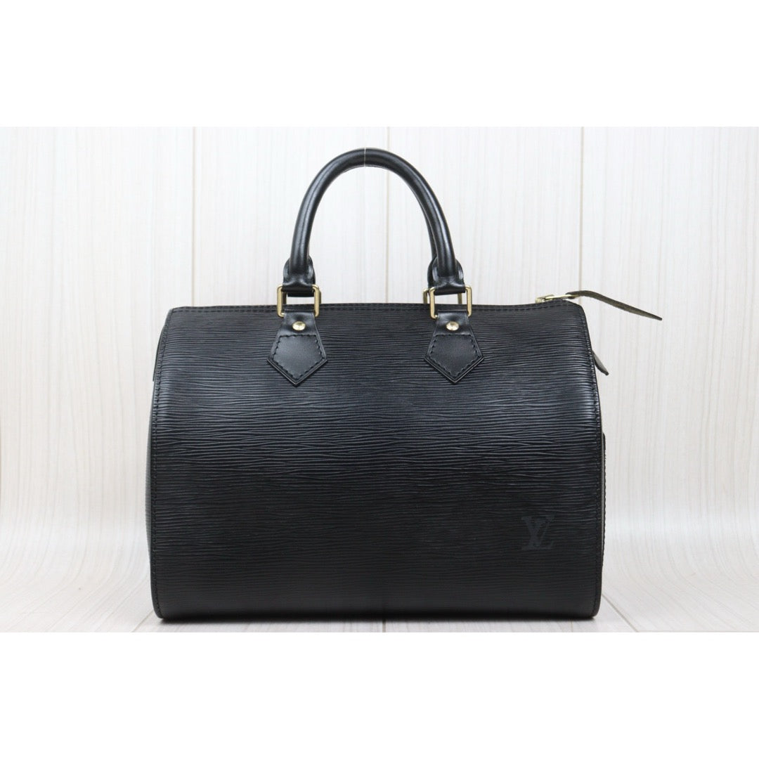 Good ( Rank AB)｜ LV Epi Speedy 25 Hand Bag Black｜25070302