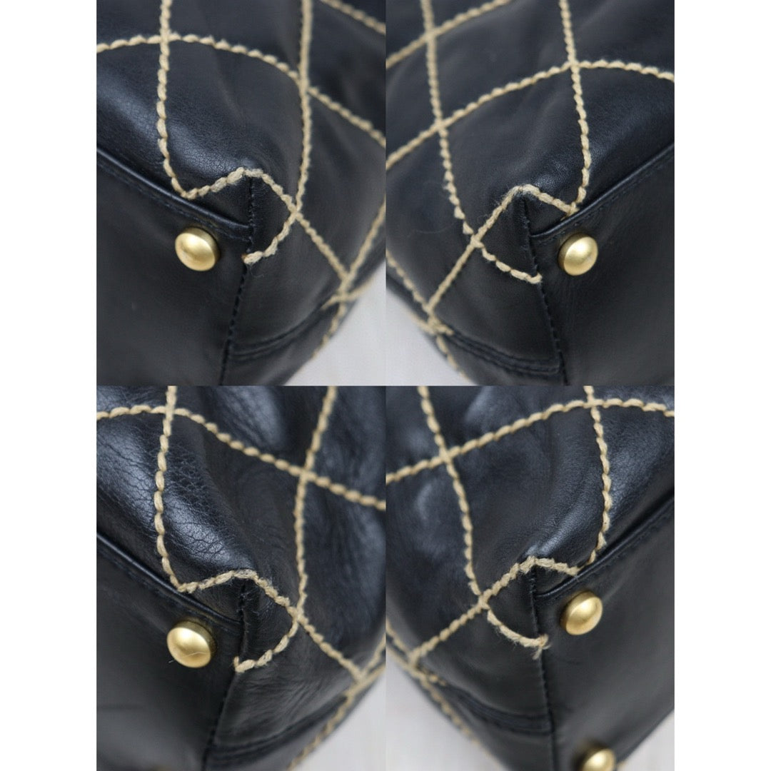 Good ( Rank AB)｜CHANEL Hobo Calf Leather Shoulder Bag  Made In 2003～2004Year｜25013105