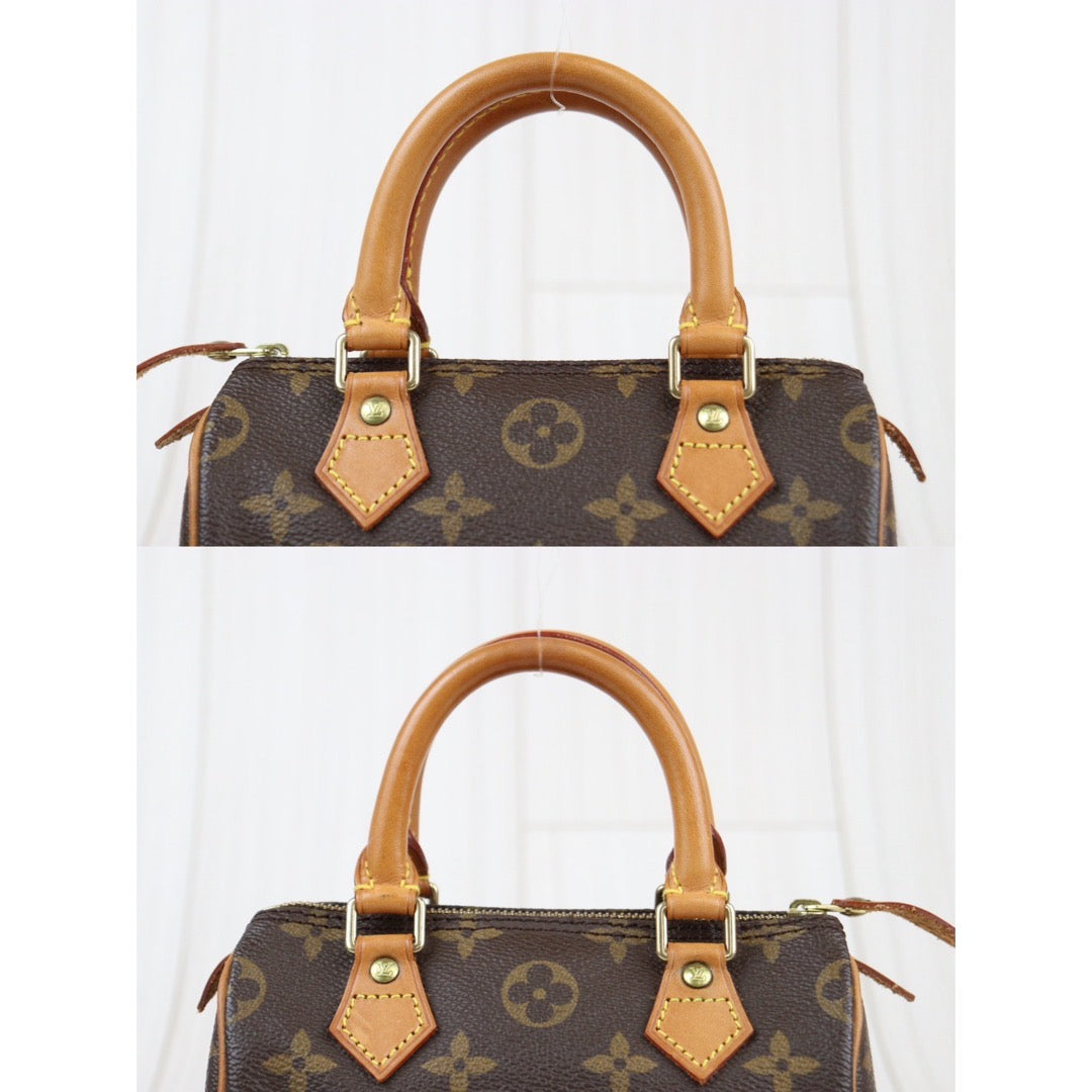 Rank A ｜ LV Monogram Mini Speedy Handbag With Shoulder Strap｜23121408