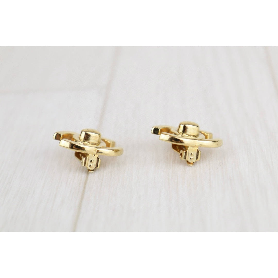 Very Good ( Rank A) ｜CHANEL Vintage 18K Gold Plating Earrings  ｜H24101901