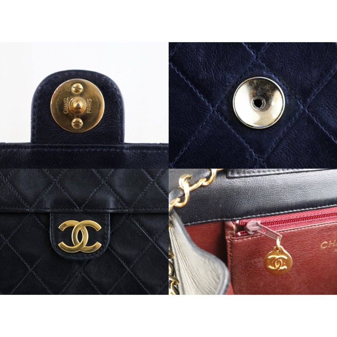 Fair ( Rank B) ｜ CHANEL  Lamb Skin Chain CF 22 Shoulder Bag  ｜H25011101