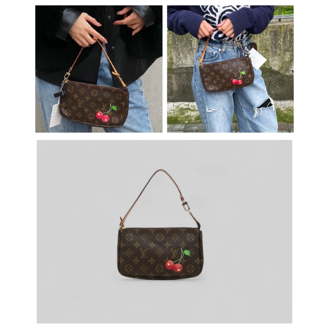 Good ( Rank AB)｜ LV Takashi Murakam Cherry Monogram Pochette Accessoires ｜25050224