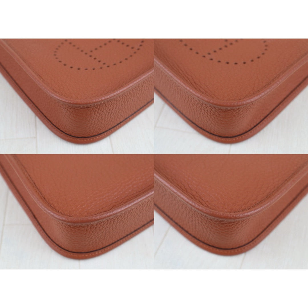 Excellent（Rank SA）｜ HERMES TC Leather Mini Evelyn 16 Shoulder Bag Gold Hardware B Stamp Made In 2023 Year Potiron｜H25111702