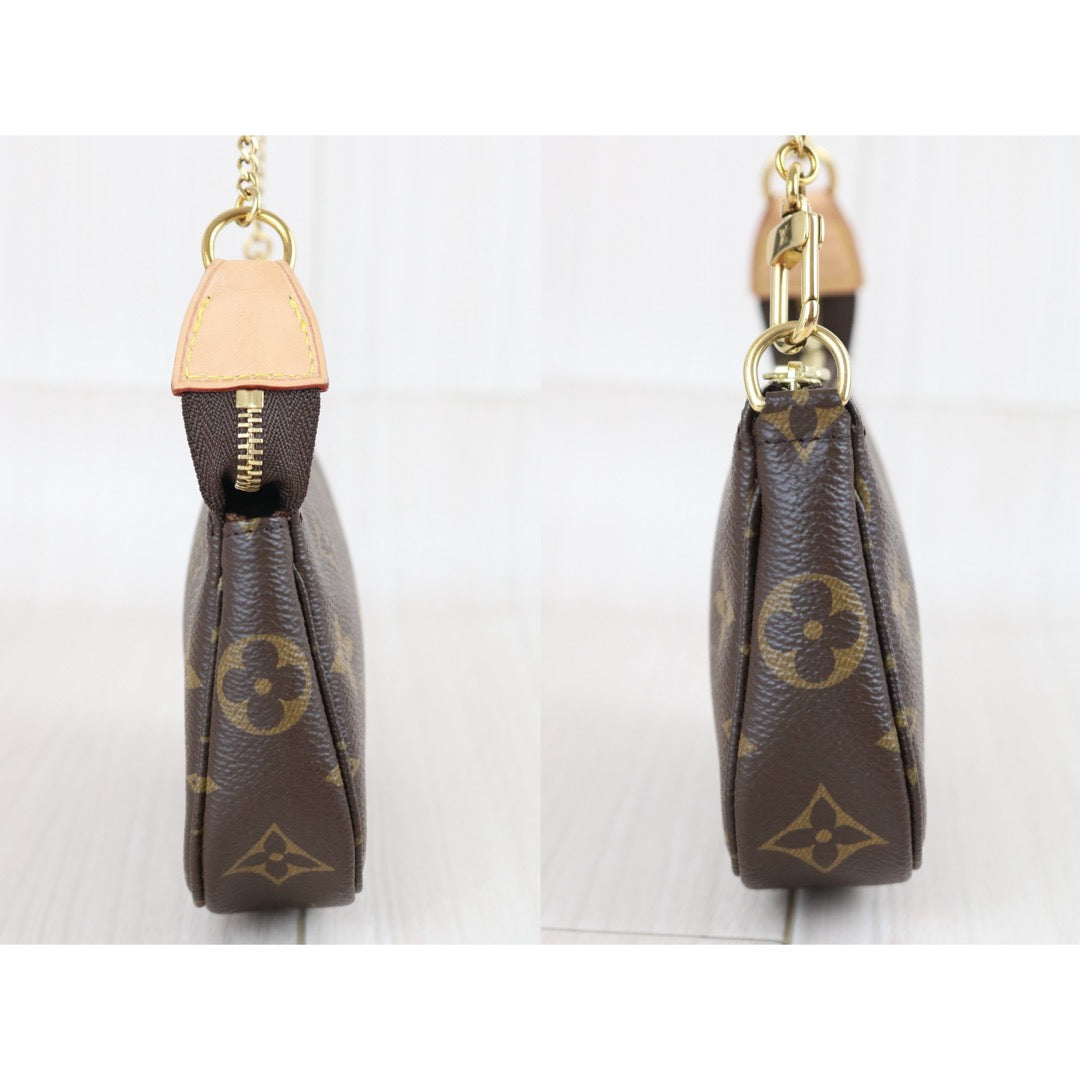 Include Entrupy Certificate of Authenticity｜Very Good ( Rank A) ｜ Louis Vuitton Monogram Mini Pochette Accessoire｜X26081808