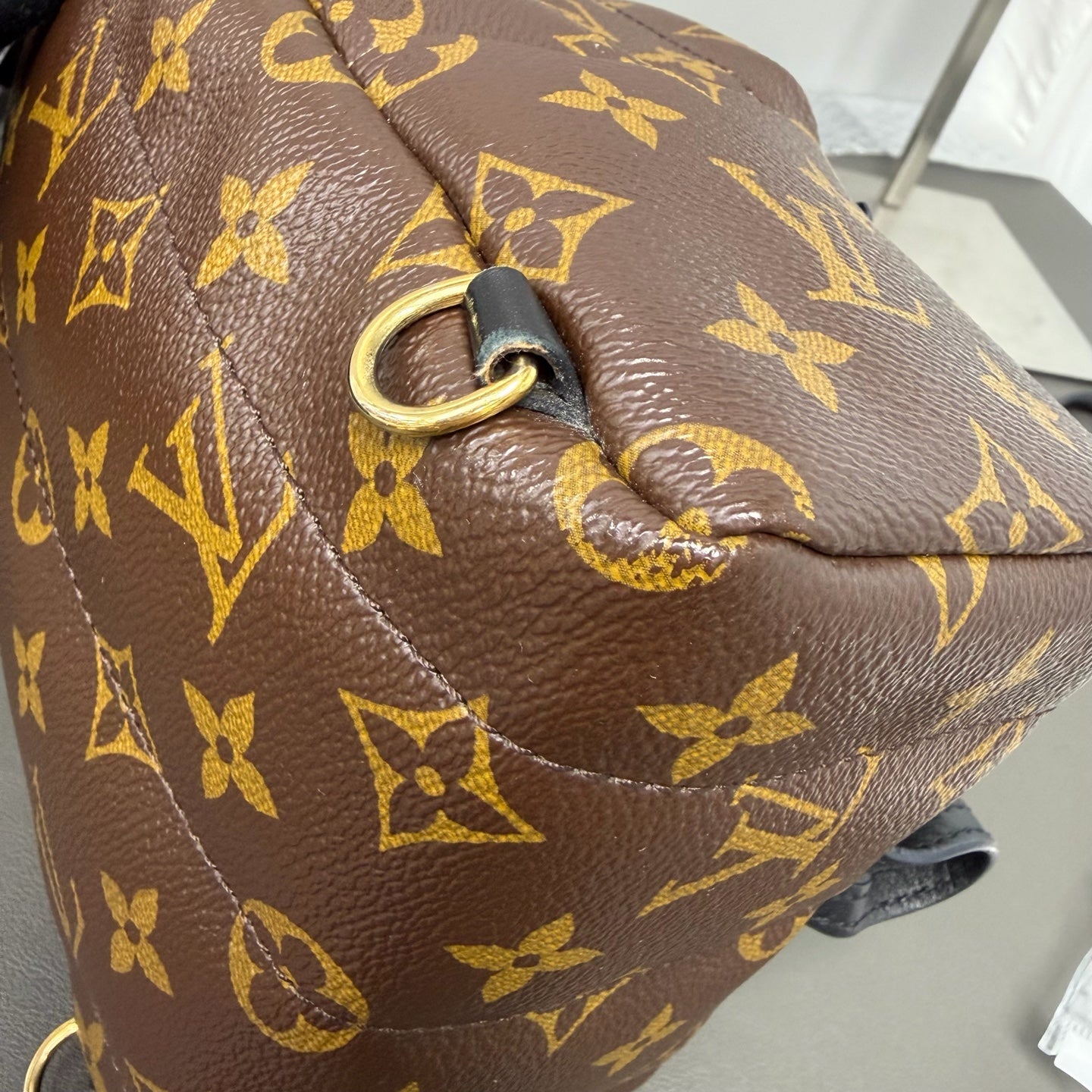 Include Entrupy Certificate of Authenticity｜Good ( Rank AB)｜  Louis Vuitton Monogram Coated Canvas Mini Palm Springs Backpack