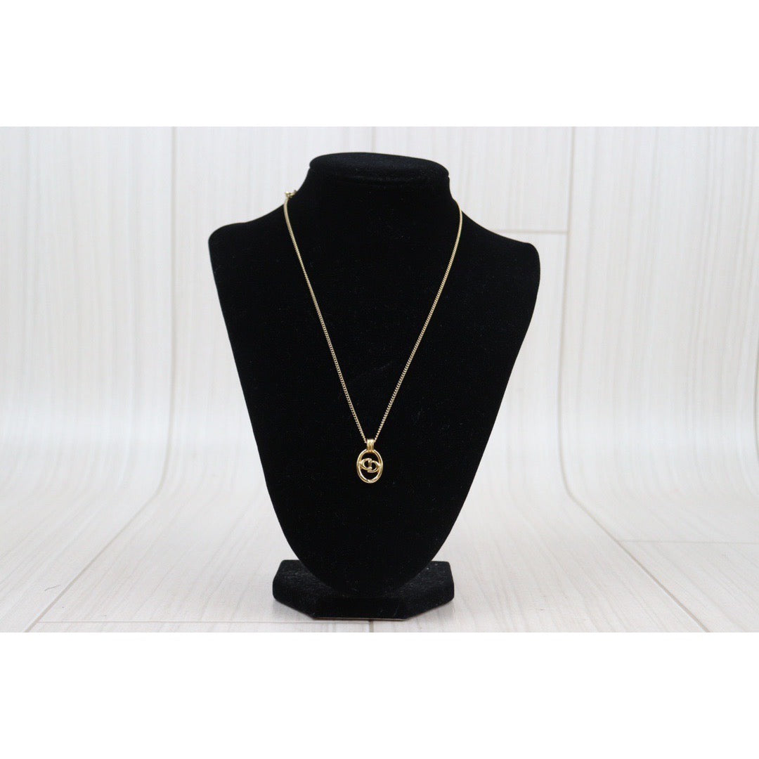 Rank AB ｜ Dior CD Necklace Gold Plated ｜V24030755