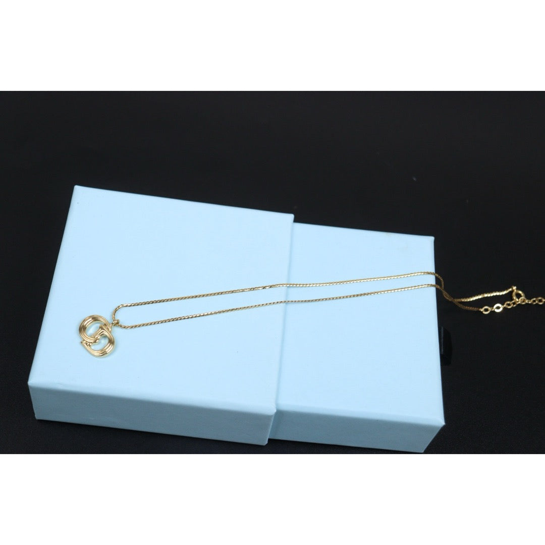 Include Authentic Detective Certificate of Authenticity｜Very Good ( Rank A) ｜ Dior Vintage CD Necklace ｜26040212