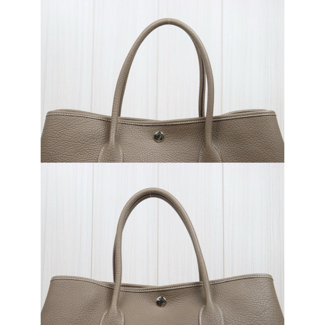 Include Entrupy Certificate of Authenticity｜Good ( Rank AB)｜ HERMES Garden Party PM Negonda Leather Etope Handbag X Stamp Made in 2016Year ｜W26052203