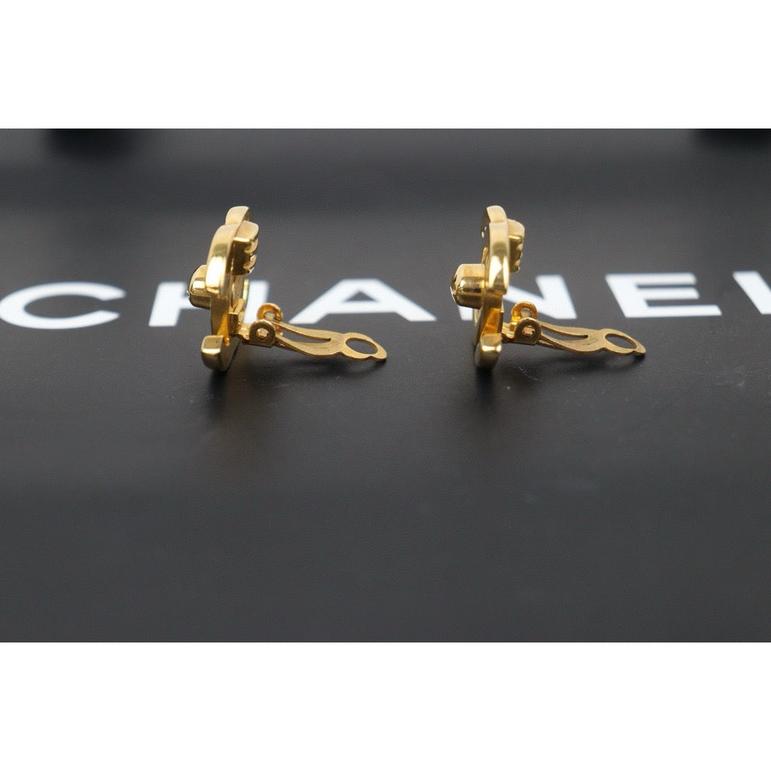 Excellent（Rank SA）｜CHANEL Vintage 18K Gold Plating Earrings  Made In 1995Year ｜24120920