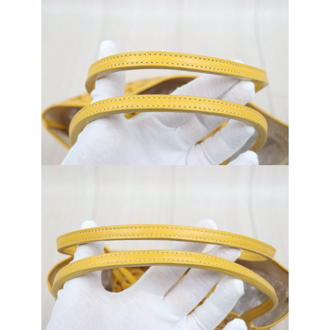 Good ( Rank AB) ｜ Goyard Anjou Vintage Mini Tote Bag Yellow Made In 2005Year｜Y25110423