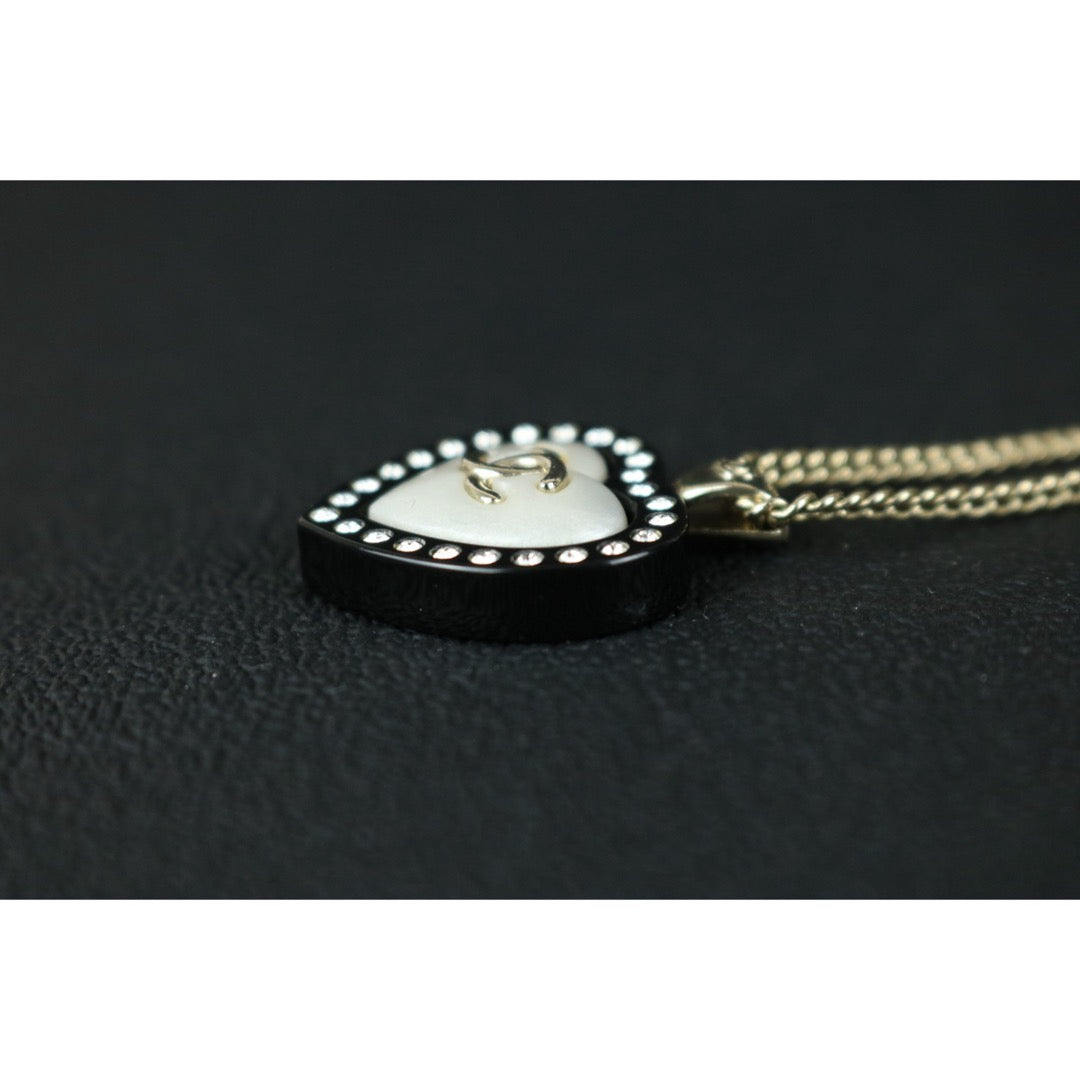 Very Good ( Rank A)｜ CHANEL Coco Mark D21S Heart Acrylic Rhinestone  Necklace｜S25111102