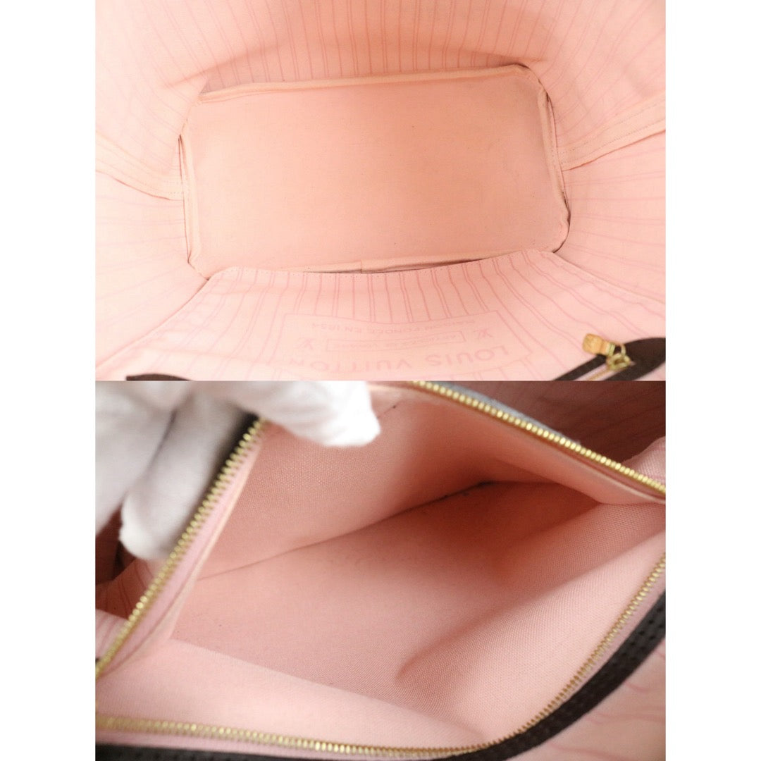Include Entrupy Certificate of Authenticity｜Good ( Rank AB)｜Louis Vuitton Damier Neverfull MM With Pouch ｜S26052515