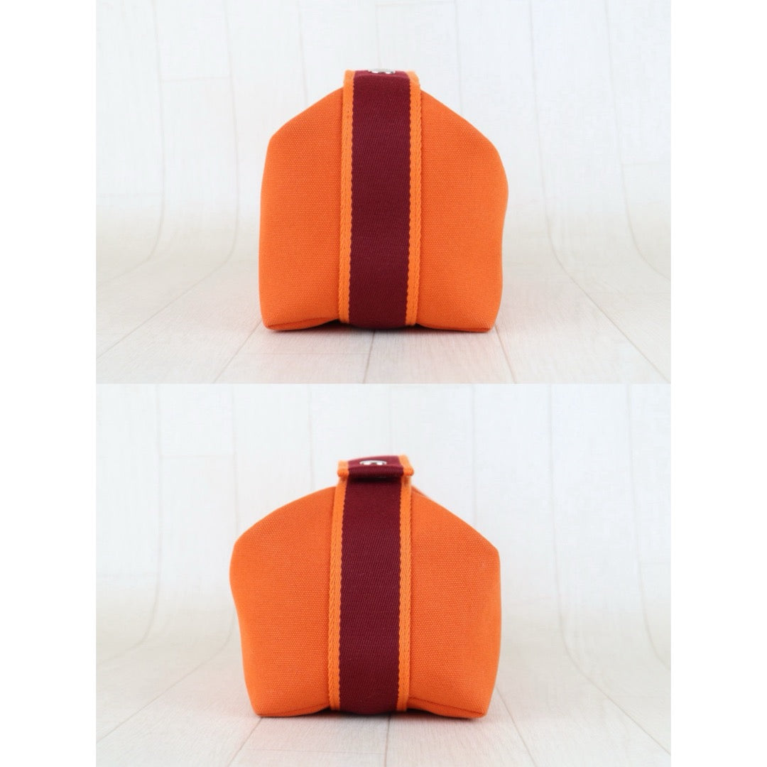 Very Good ( Rank A) ｜ HERMES Bride-A-Brac Canvas Orange Handbag ｜S25103004