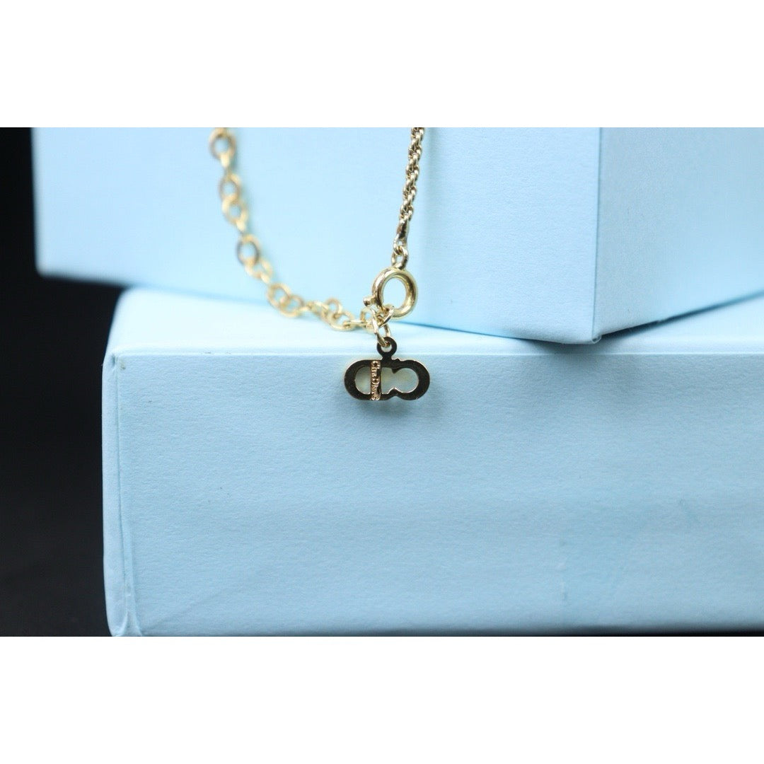 Very Good ( Rank A) ｜ Dior Heart Rhinestone Necklace ｜24090514