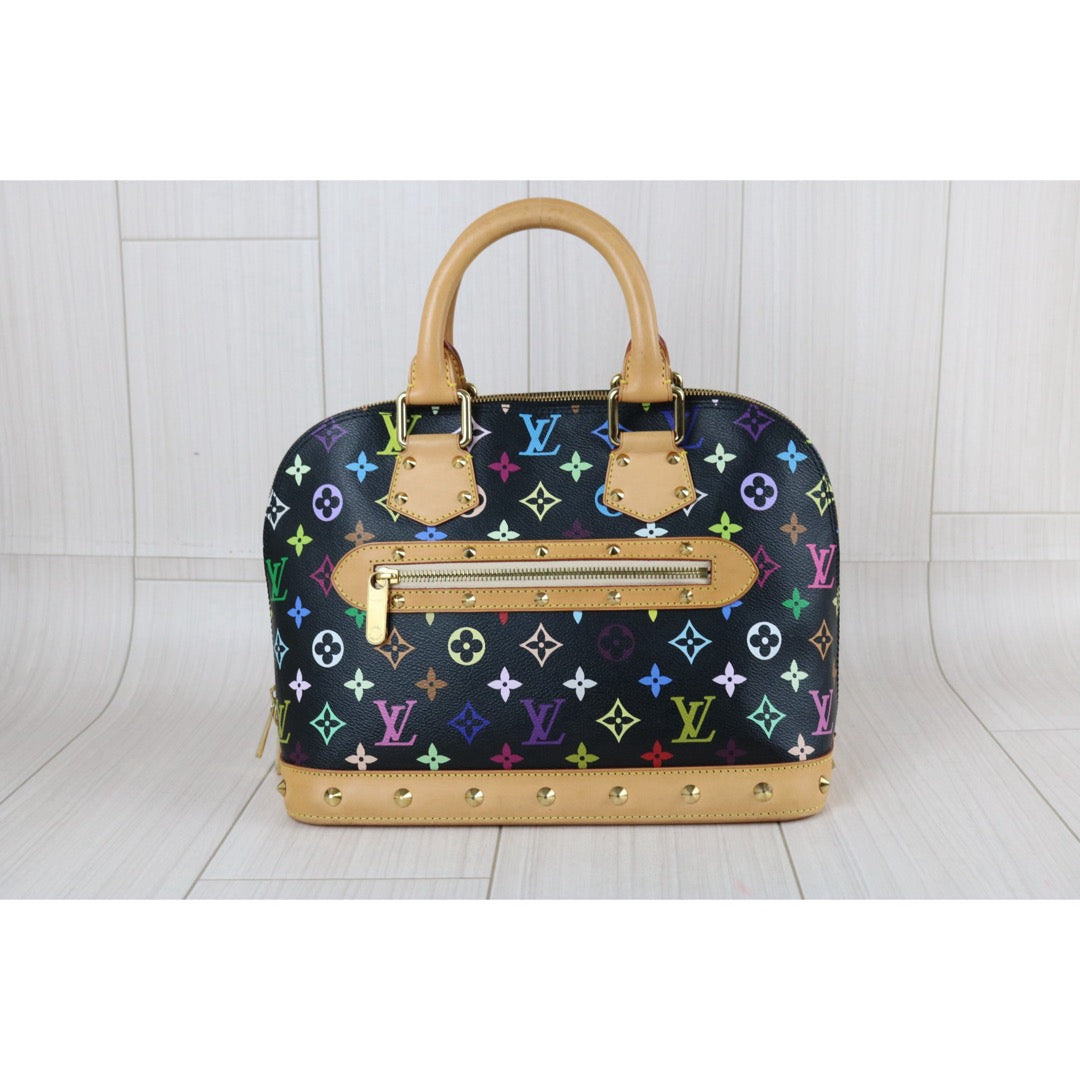 Include Entrupy Certificate of Authenticity｜Very Good ( Rank A)｜Louis Vuitton Monogram Takashi Murakam Multicolor Alma HandBag｜S26073118