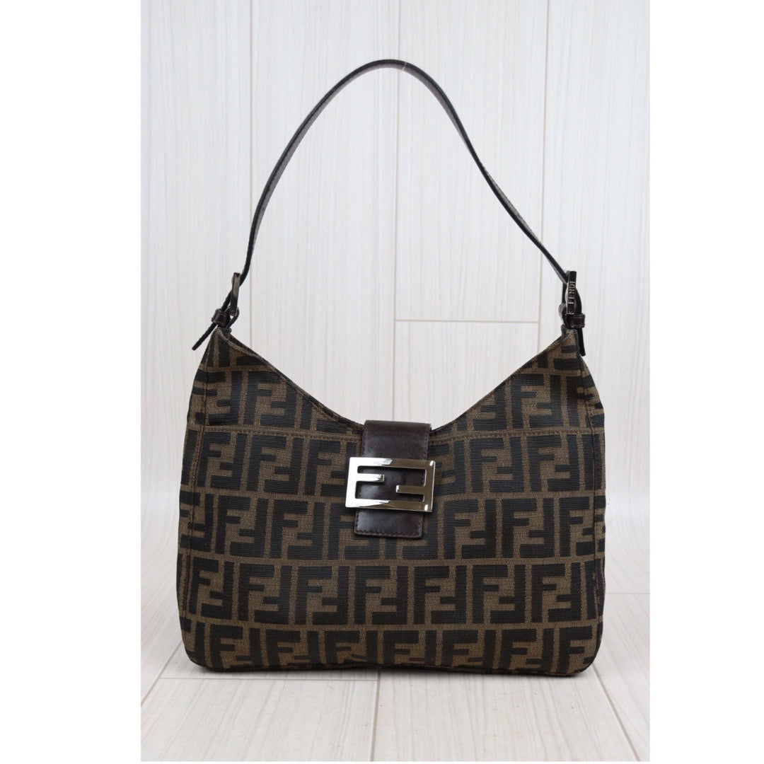 Rank A｜ FENDI Zucca Mamma Shoulder Bag ｜23112314