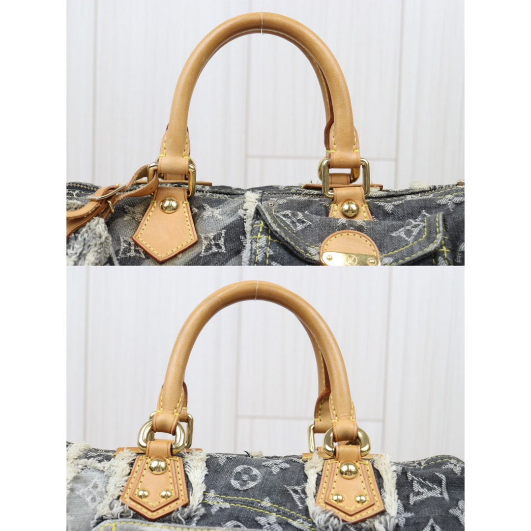 Rank AB ｜ LV Monogram Denim Speedy 30 Hand Bag ｜24042201