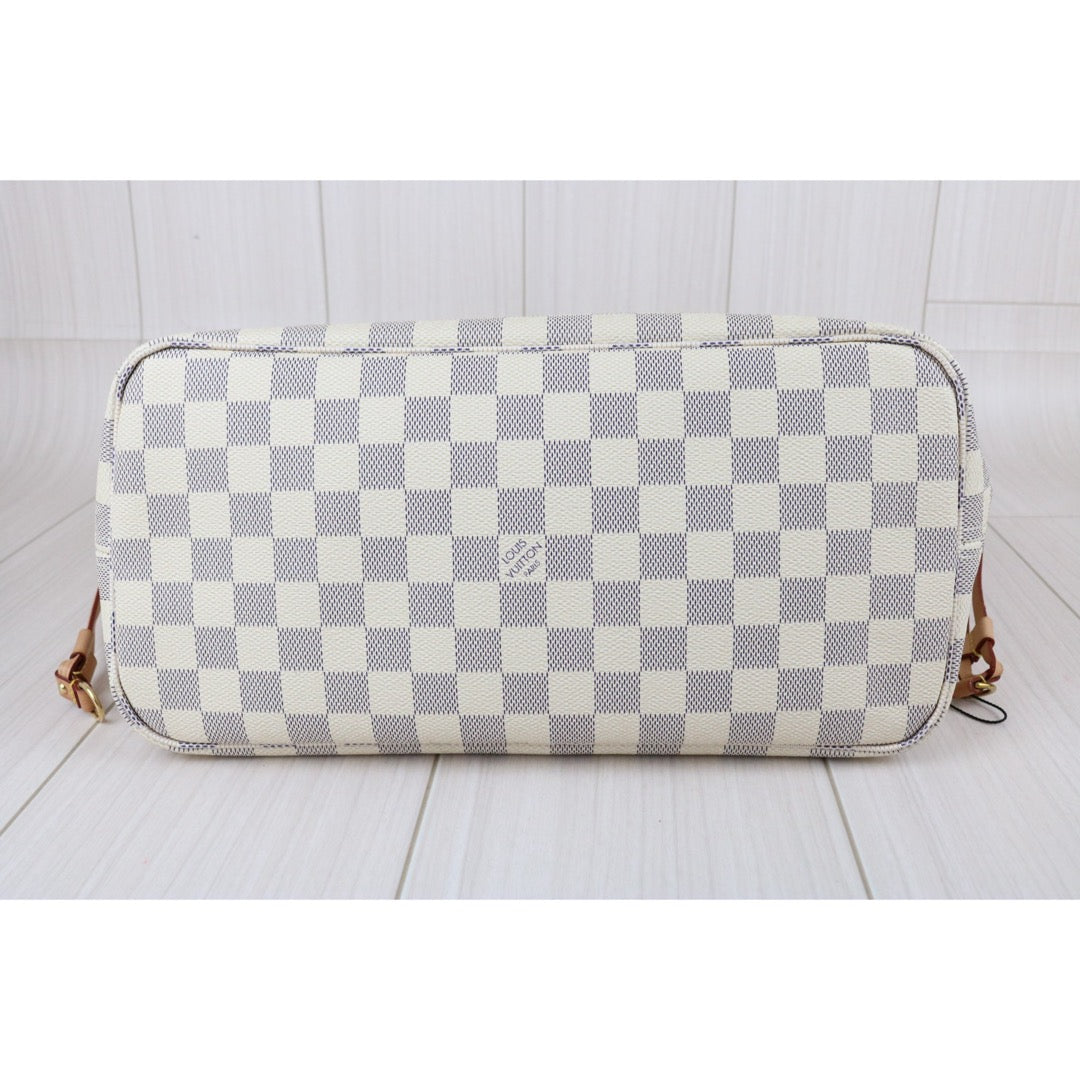 Official price: ¥288,200 JPY Include Entrupy Certificate of Authenticity｜Good ( Rank AB)｜ Louis Vuitton Damier Azur Neverful MM ShoulderBag With Pouch  IC Chips Model｜X26100705