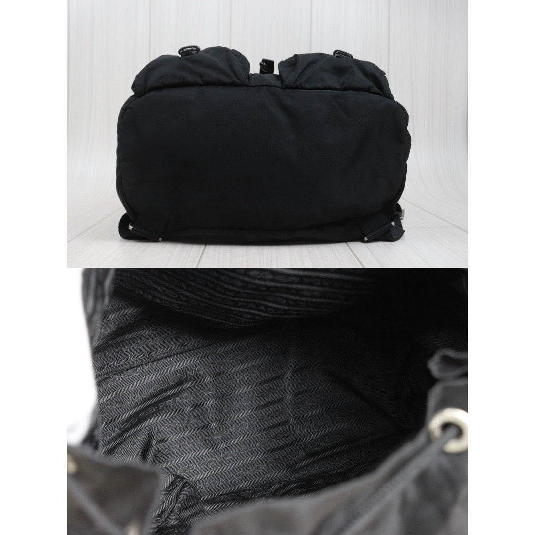 Include Entrupy Certificate of Authenticity｜Good ( Rank AB)｜Prada  Nylon Black Backpack Medium｜26101601