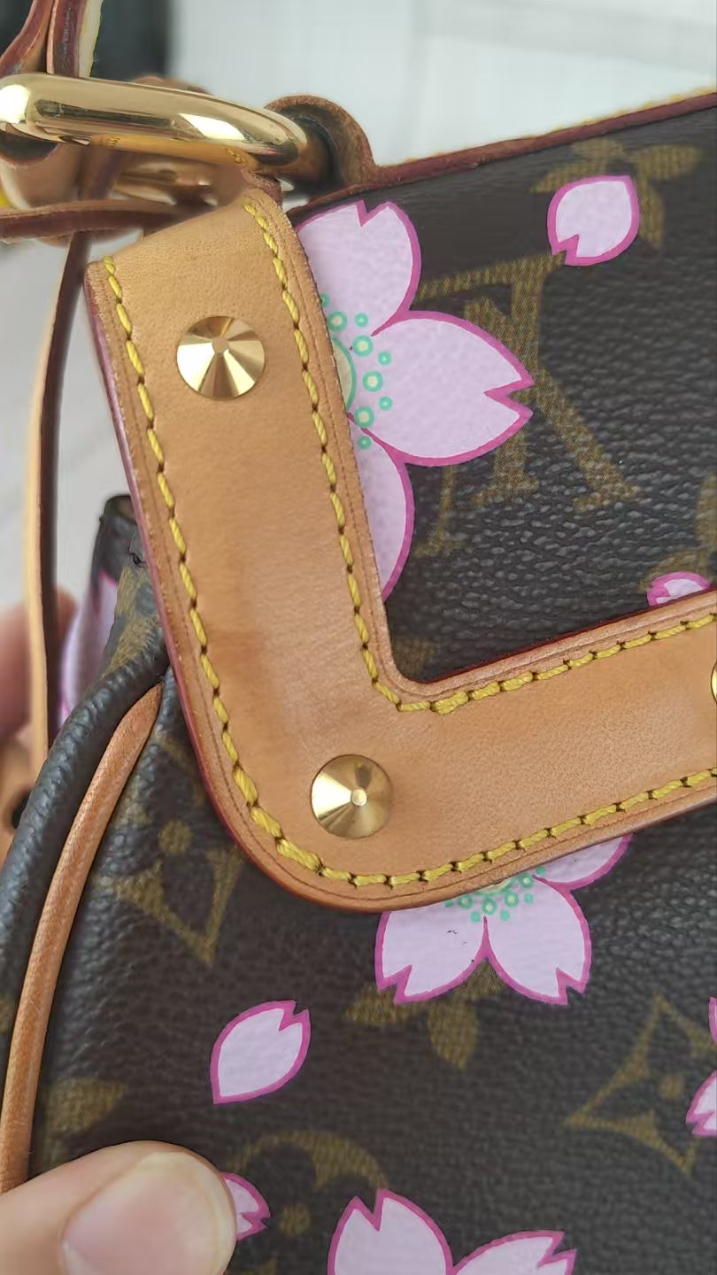 LV Monogram Takashi Murakami Sakura Handbag