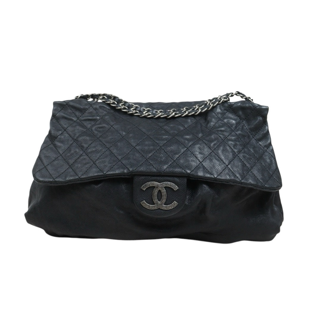 Include Entrupy Certificate of Authenticity｜Fair ( Rank B)｜ CHANEL Caviar Skin Matrasse Chain  Shoulder Bag Black Made In 2010- 2011Year｜S26052506
