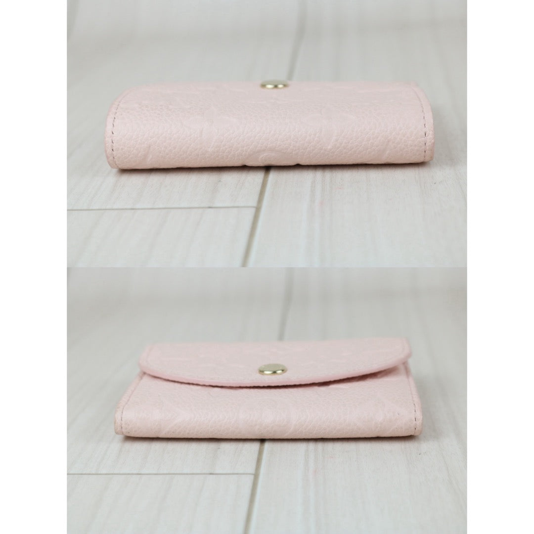 Include Entrupy Certificate of Authenticity｜Very Good ( Rank A)｜LV Monogram Empreinte Portemonnaie Rosalie Wallet Pink  IC Chips Model｜S26060133