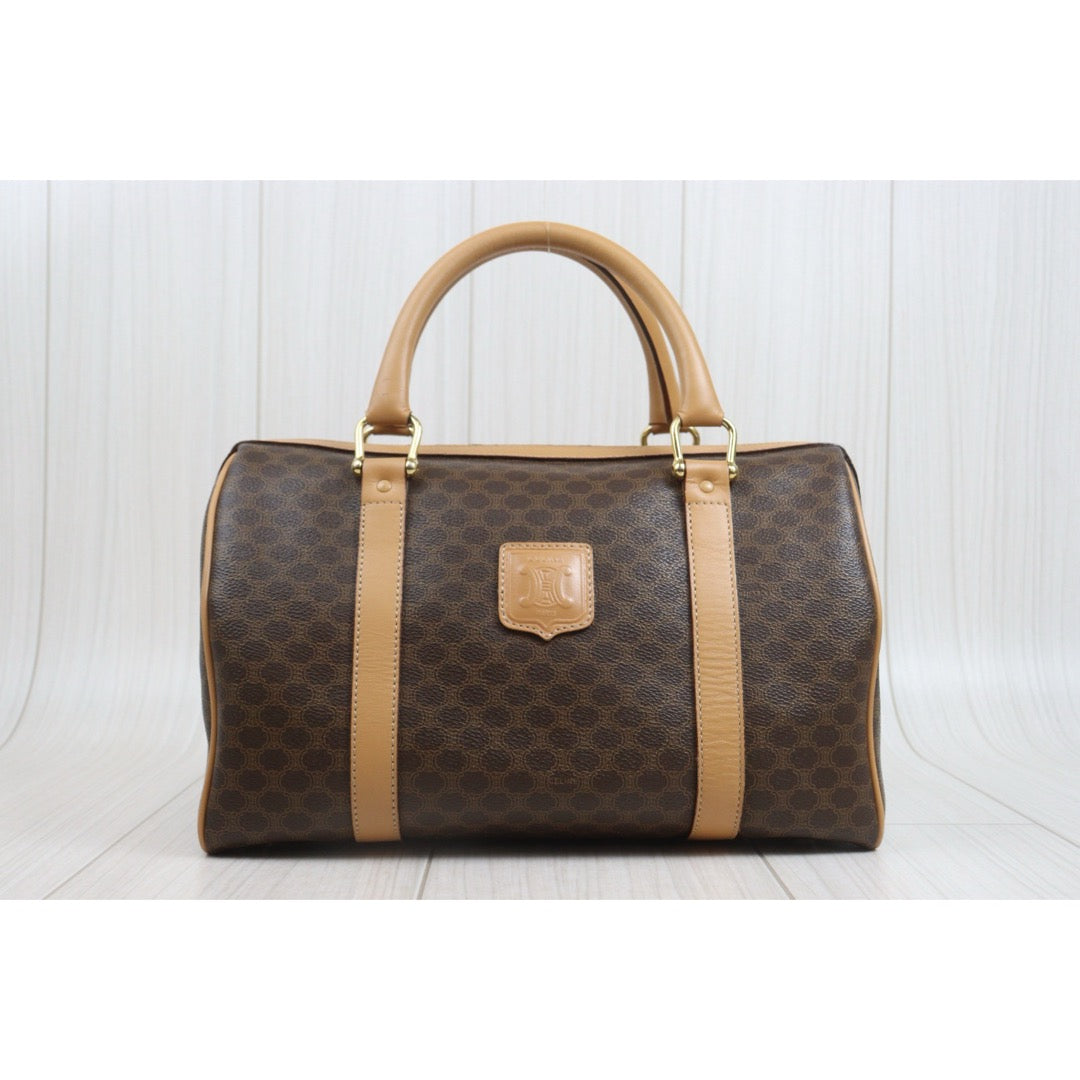 Include Entrupy Certificate of Authenticity｜Very Good ( Rank A)｜ CELINE Macadam Boston 30 Handbag Bag  ｜26092402