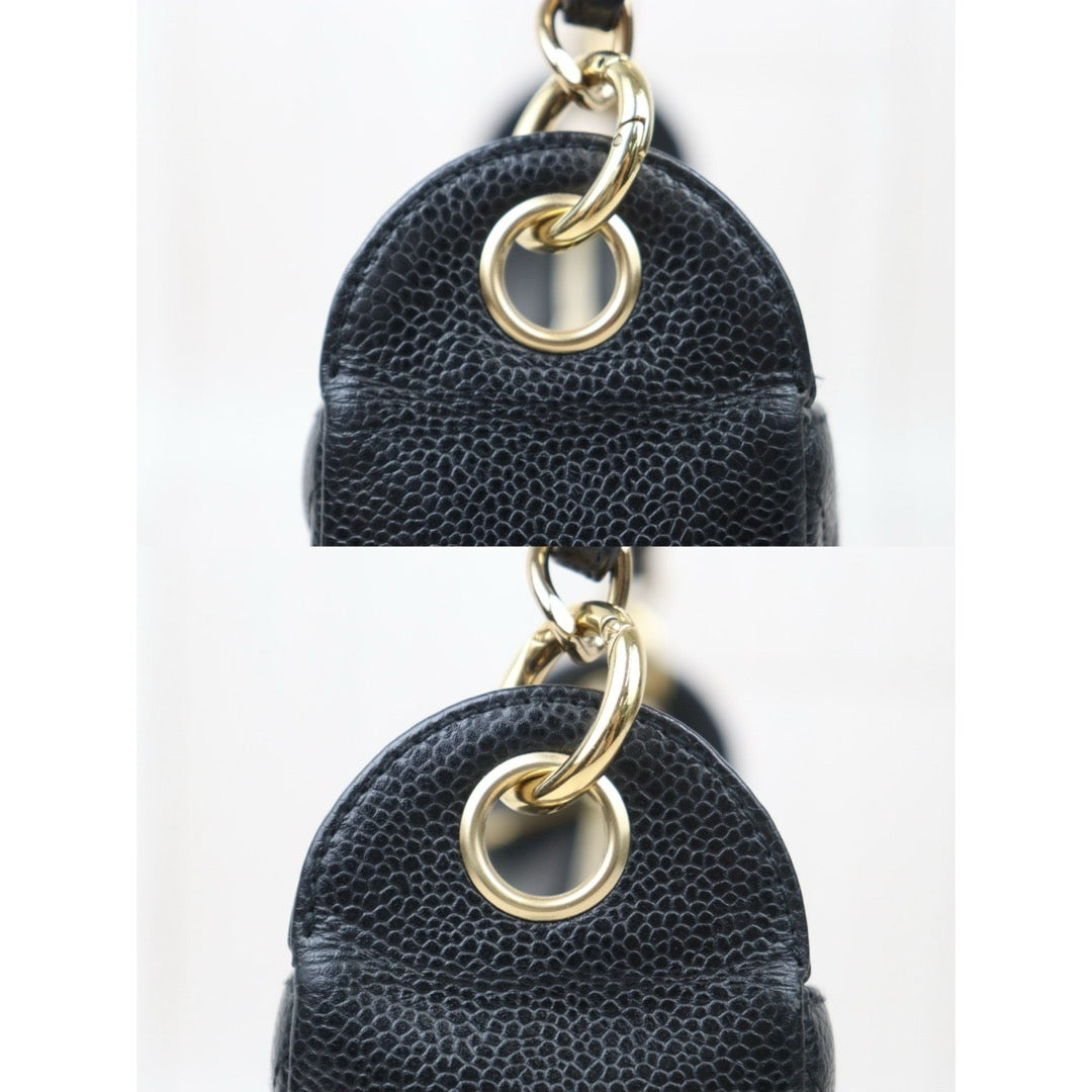 Good ( Rank AB)｜ CHANEL Half Moon Shoulder Bag Black Made In 2004-2005Year  ｜V24090519