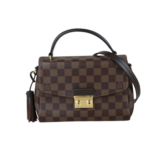 Include Entrupy Certificate of Authenticity｜Very Good ( Rank A)｜ Louis Vuitton Damier Tassel Croisette Handbag With Shoulder Bag ｜S26032903