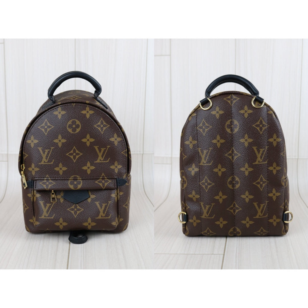Include Entrupy Certificate of Authenticity｜Very Good ( Rank A)｜  Louis Vuitton Monogram Coated Canvas Mini Palm Springs Backpack｜X26100701