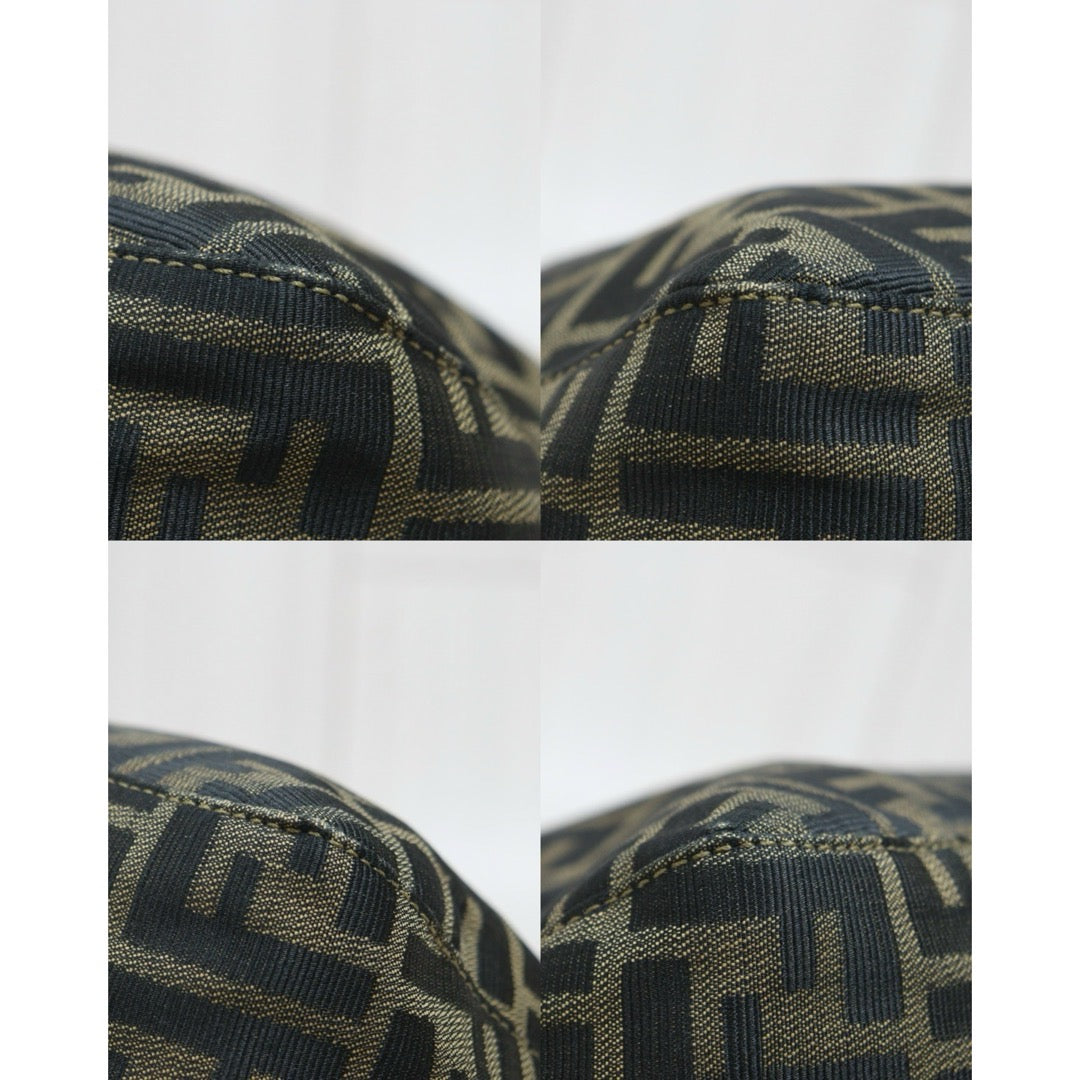 Include Entrupy Certificate of Authenticity｜Good ( Rank AB)｜ FENDI Zucca Mamma Baguette Shoulder Bag ｜26081805