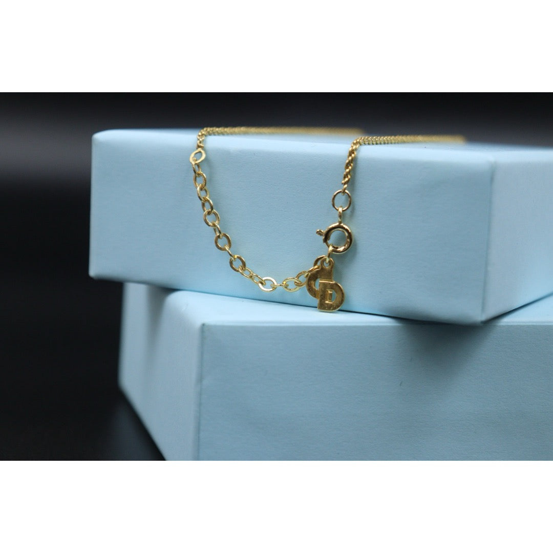 Good ( Rank AB) ｜ Dior Heart Rhinestone Necklace ｜V25110615