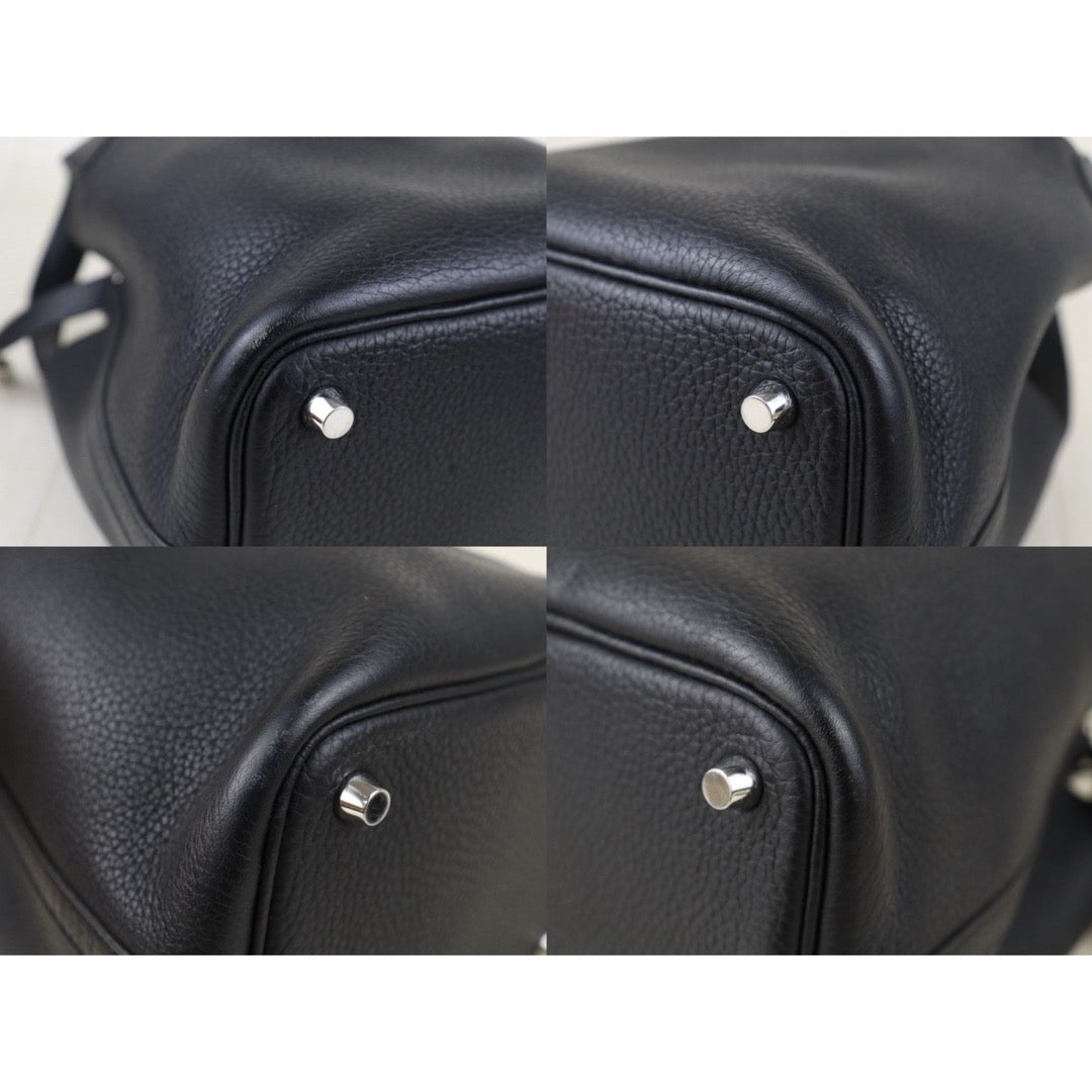Very Good ( Rank A)｜ Hermes Picotin Lock 18 TC Leather HandBag Black C Stamp Made In 2018Year｜H25081801