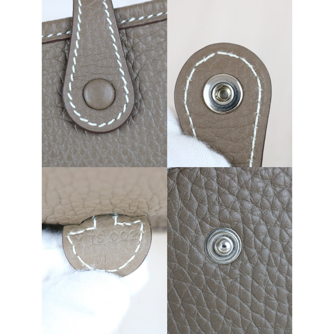 Excellent（Rank SA）｜ HERMES Mini Evelyn 16 Shoulder Bag  Y Stamp Etoupe Gray｜W25070205