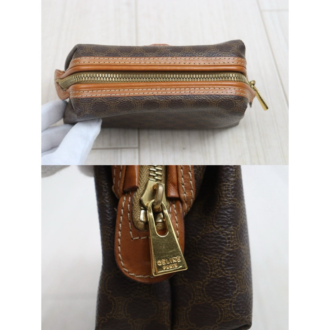 Include Entrupy Certificate of Authenticity｜Good ( Rank AB)｜ CELINE Macadam Vanity Clutch ｜26070909