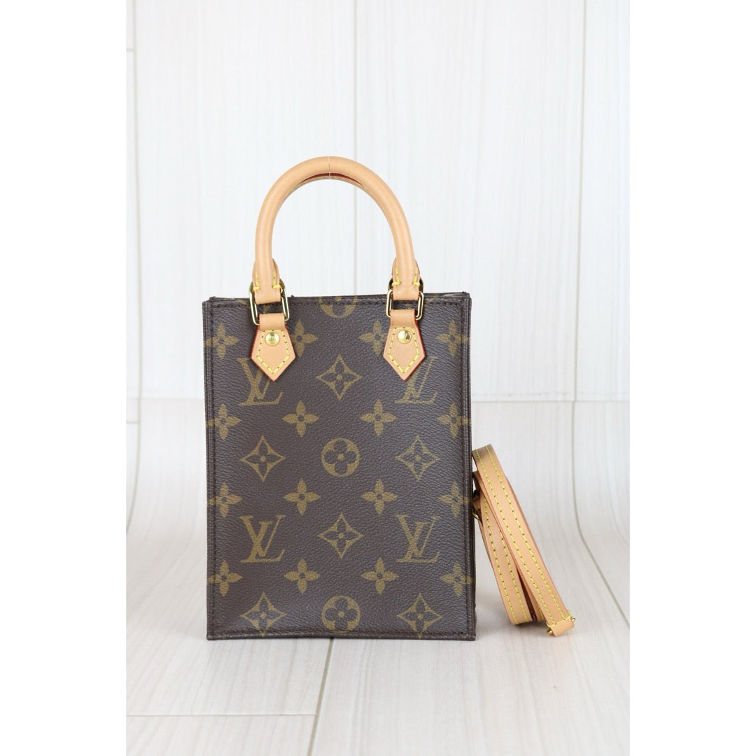 Handbag Louis Vuitton Petit Sac Plat Monogram Túi Nữ Louis Vuitton