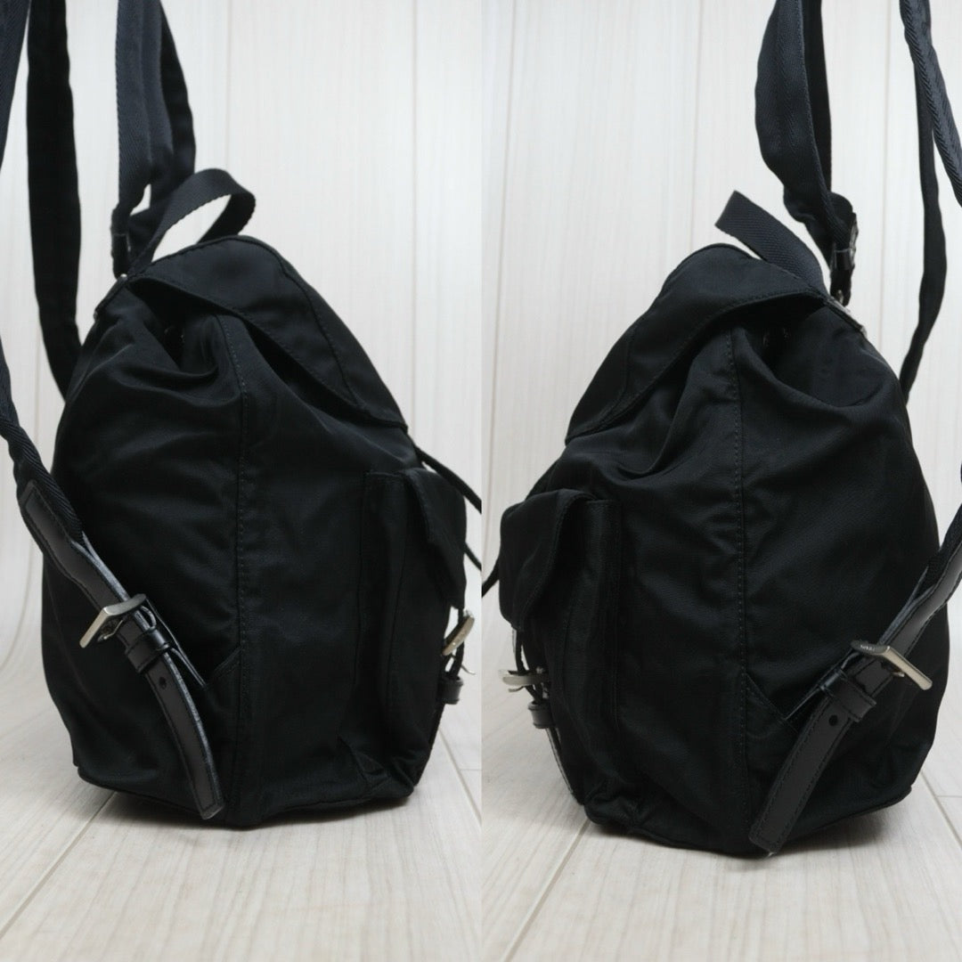 Include Entrupy Certificate of Authenticity｜Very Good ( Rank A)｜ PRADA Re-Nylon Black Backpack Small ｜26081809