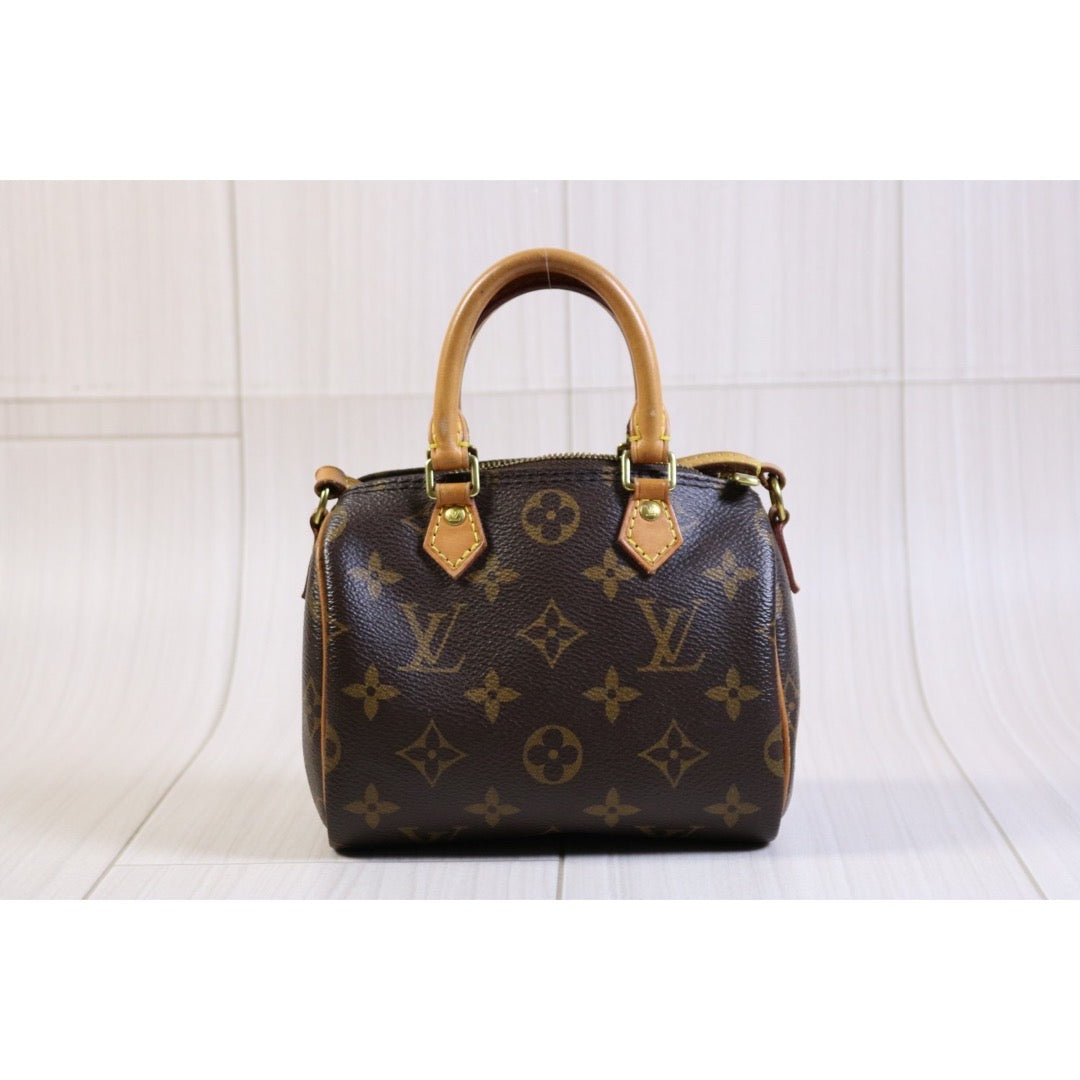 Rank AB ｜LV Monogram Nano Speedy  Shoulder Bag｜S24040405