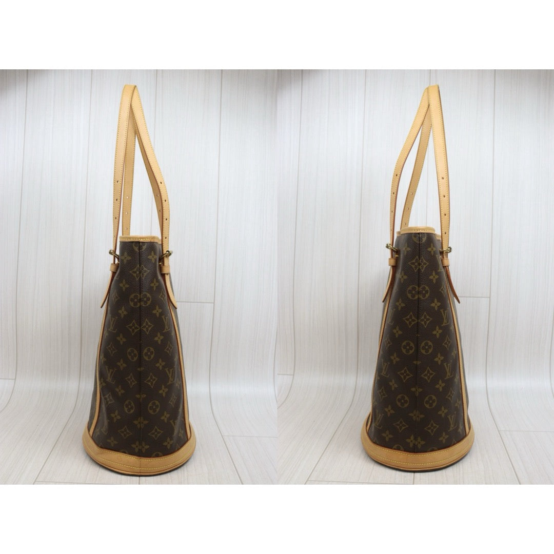 Include Entrupy Certificate of Authenticity｜Very Good ( Rank A)｜ Louis Vuitton  Monogram Petit Bucket GM Tote Bag With Pouch｜26070314