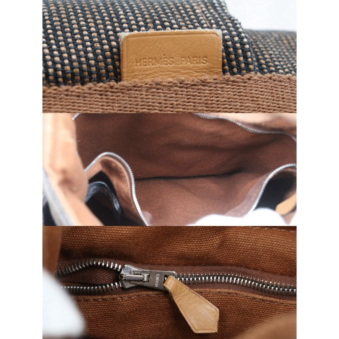 Good ( Rank AB)｜ Hermes Saxo Vintage Canvas Basket Brown PM｜V25102103