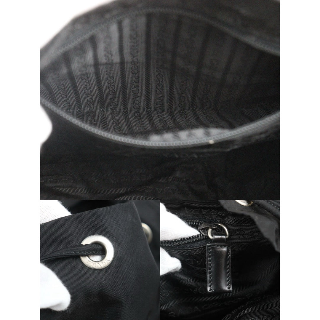 Include Entrupy Certificate of Authenticity｜Very Good ( Rank A) ｜Prada  Nylon Black Backpack Medium｜26070201