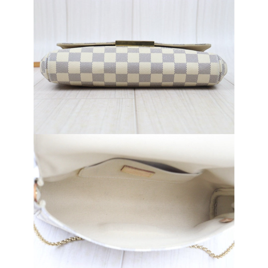 Good ( Rank AB)｜ Louis Vuitton Damier Azur Favorite MM Shoulder Bag｜S24101307