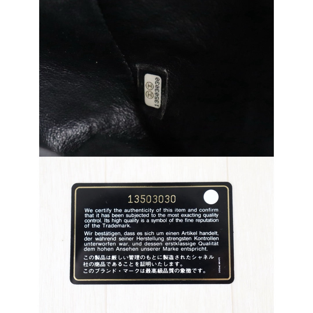 Include Entrupy Certificate of Authenticity｜Very Good ( Rank A)｜ CHANEL Caviar Skin Matrasse Chain Double Flap 25 Shoulder Bag Black Made In 2009-2010Year  ｜S26051514