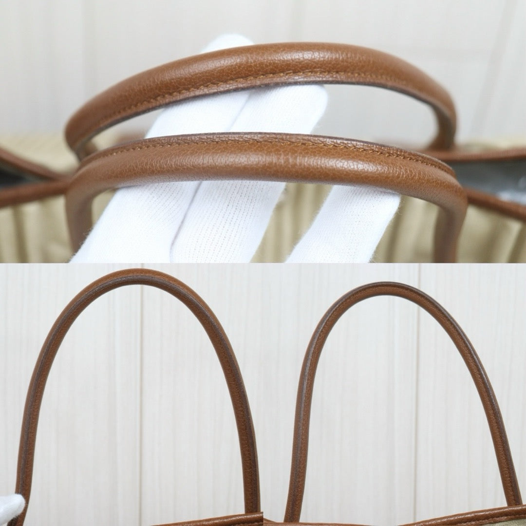 Include Entrupy Certificate of Authenticity｜Good ( Rank AB)｜ HERMES  Garden PartyGM 45  Handbag □L Stamp Beige Made In 2008 Year｜S26063002