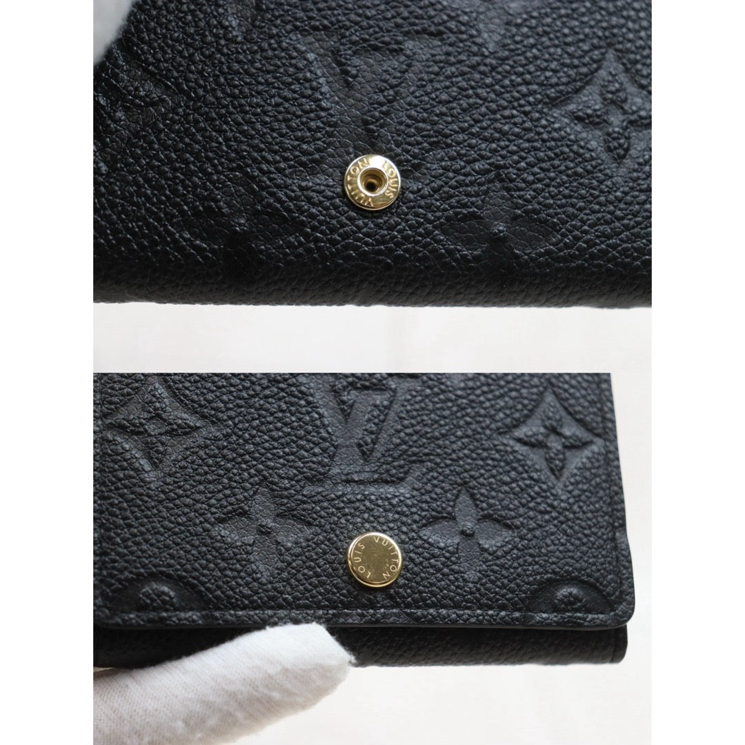 Very Good ( Rank A)｜Full Set  LV Monogram  Empreinte  Porto Carte  Black Card Holder IC Chips Model ｜26030506
