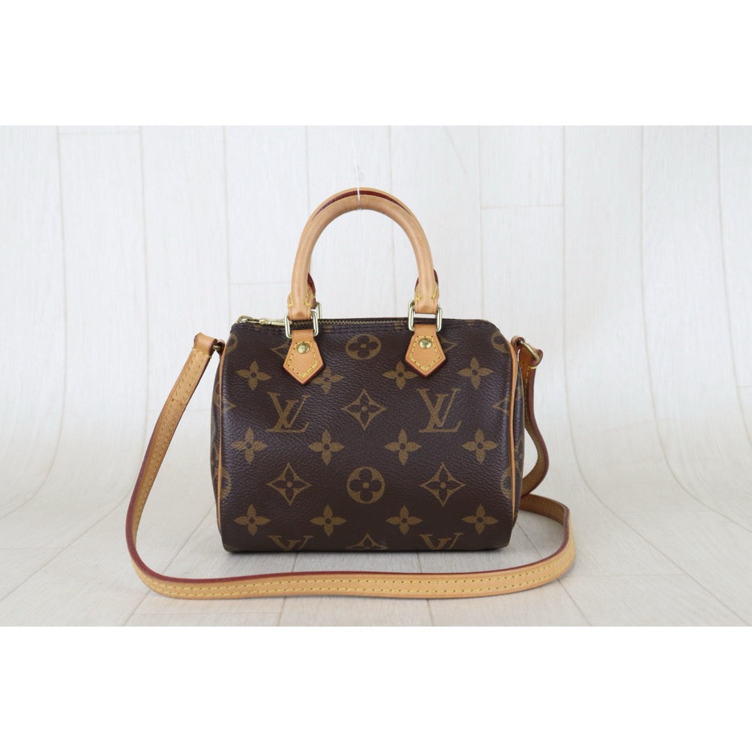 Include Entrupy Certificate of Authenticity｜Good ( Rank AB)｜Louis Vuitton Monogram Nano Speedy  Shoulder Bag｜S26060131