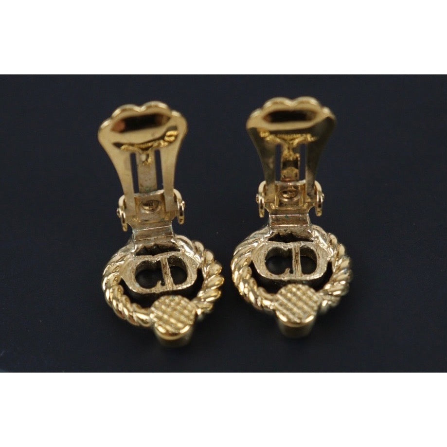 Rank A ｜ Dior CD Earring Gold Plated｜23100610