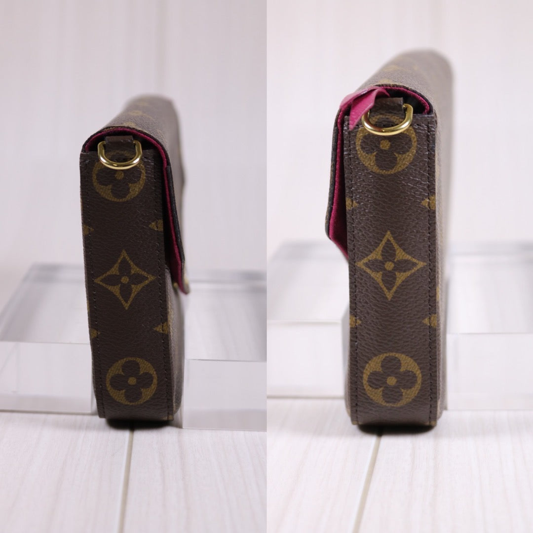 Rank A｜LV Monogram Pochette Felicie Shoulder Bag｜S24030411