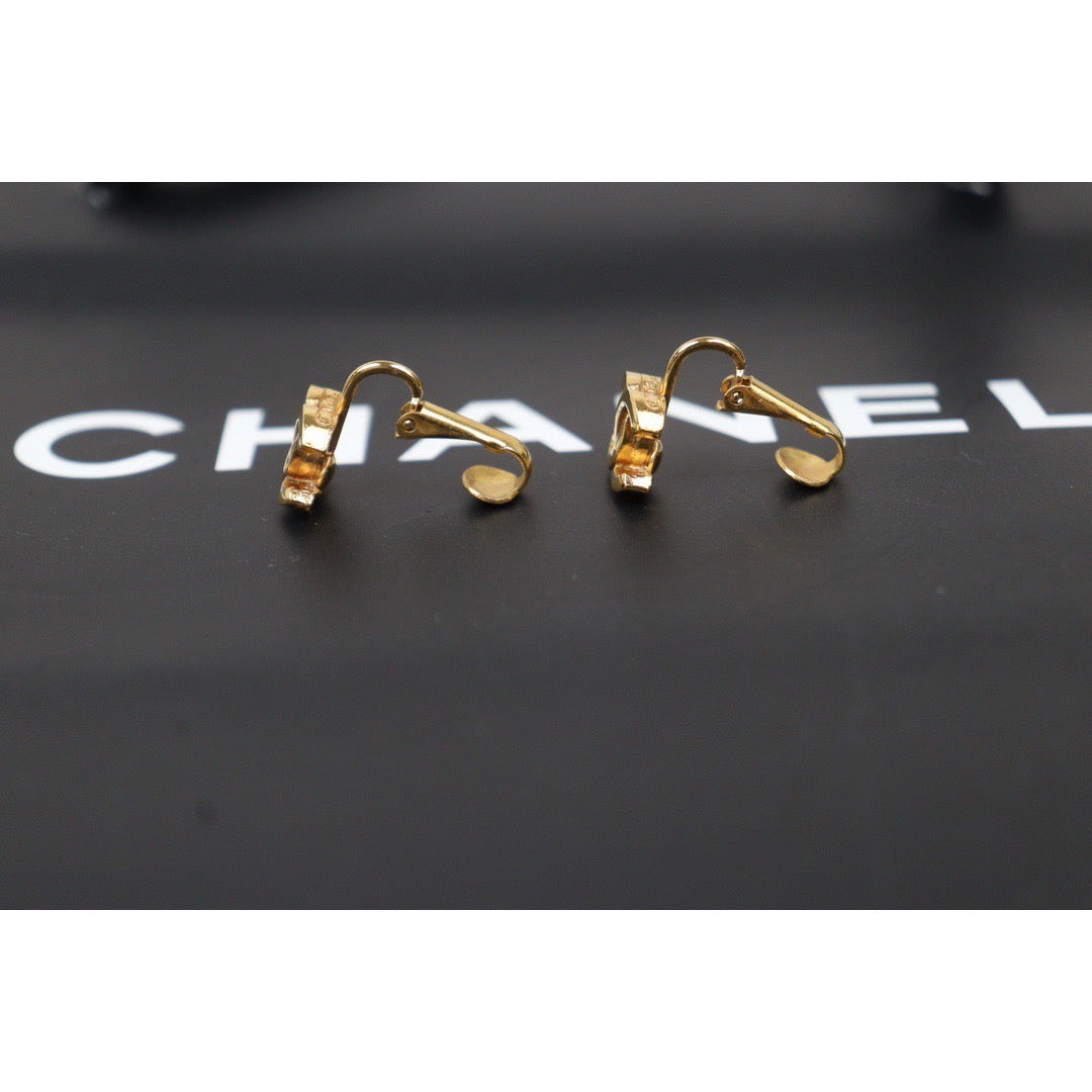 Rank A ｜CHANEL COCO Earrings 18k Gold Plated ｜24062019